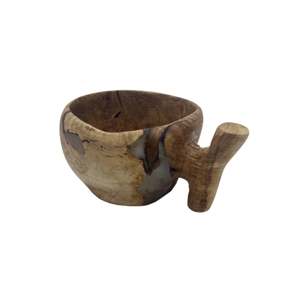 Кружка деревянная Кукса Живой узор леса из грабового капа ручной работы Коричневый (TA0183_1) Кружка деревянная Кукса Живой узор леса из грабового капа ручной работы Коричневый (TA0183_1)