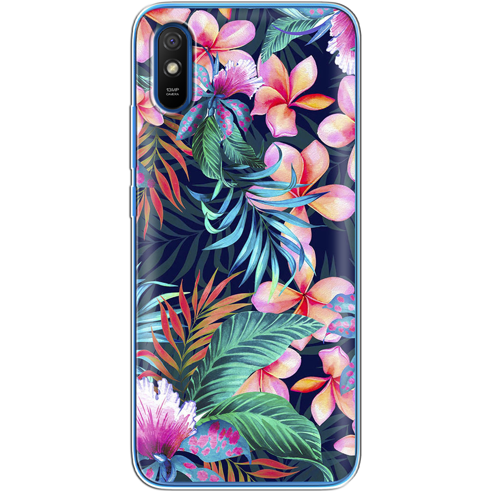 Чохол BoxFace Xiaomi Redmi 9A flowers in the tropics Прозорий силікон (40304-up1971-40304)