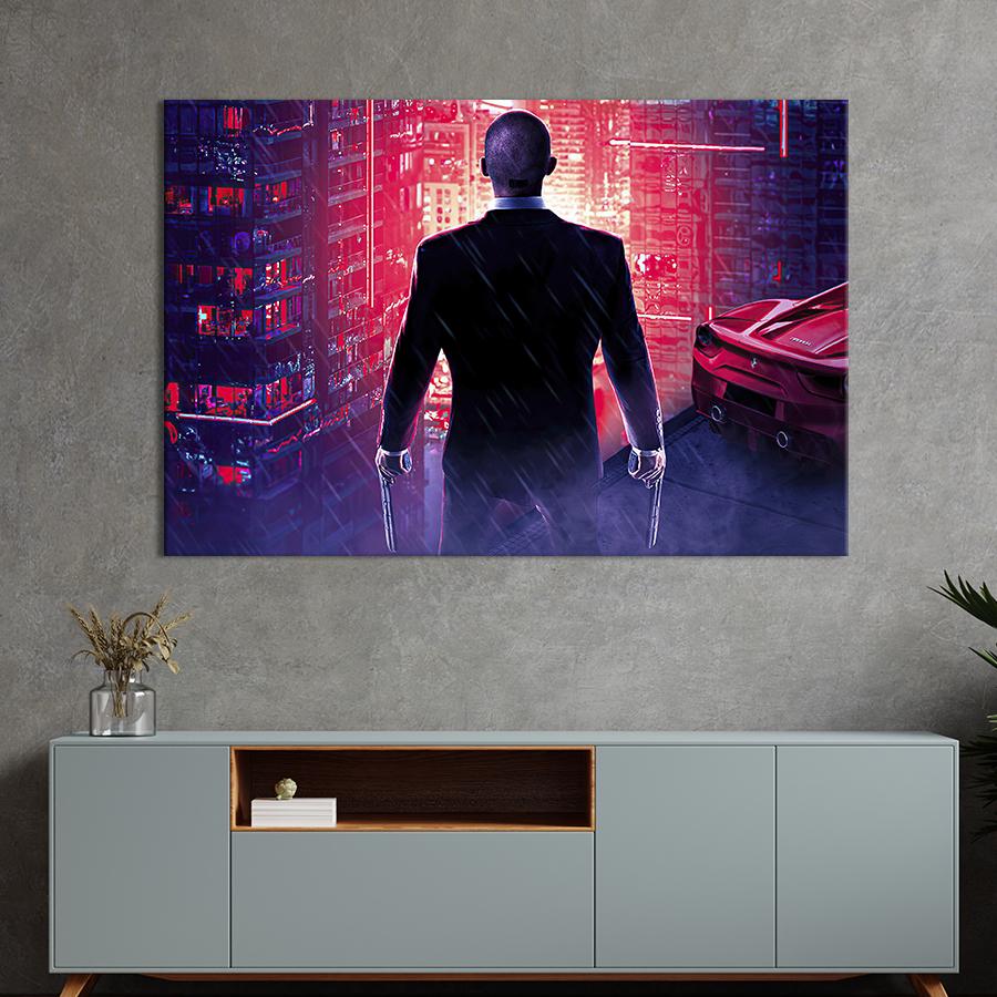 Настінний декор картина на холсті для інтер’єру Найманець вбивця 120x80 см (658-1)