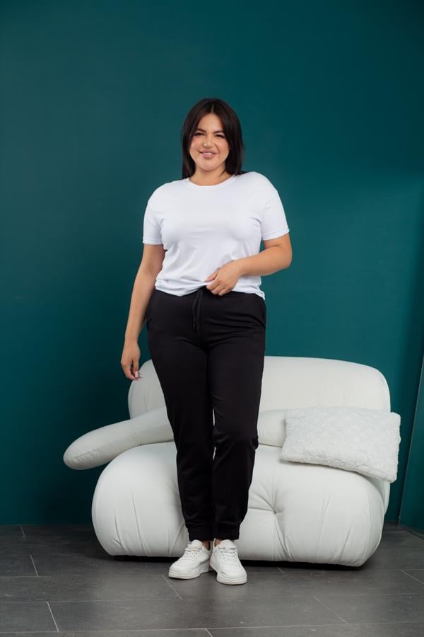 Спортивные штаны женские AKSAN 3XL Черный (20.493_black1_52(3XL))