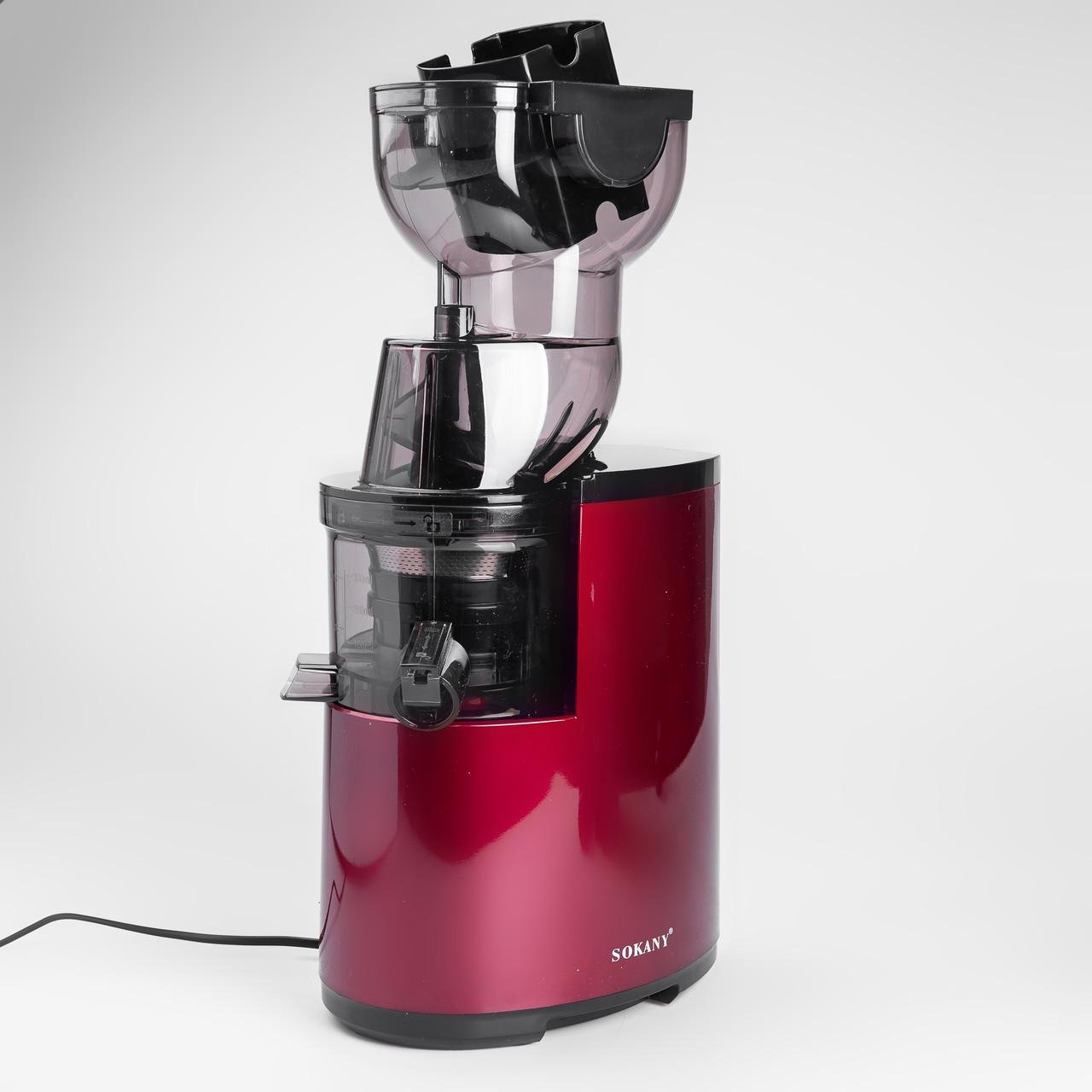 Соковижималка шнековая Sokany для томатов 2 скорости 300 Вт Красный (5863) - фото 5 Соковижималка шнековая Sokany для томатов 2 скорости 300 Вт Красный (5863) - фото 5