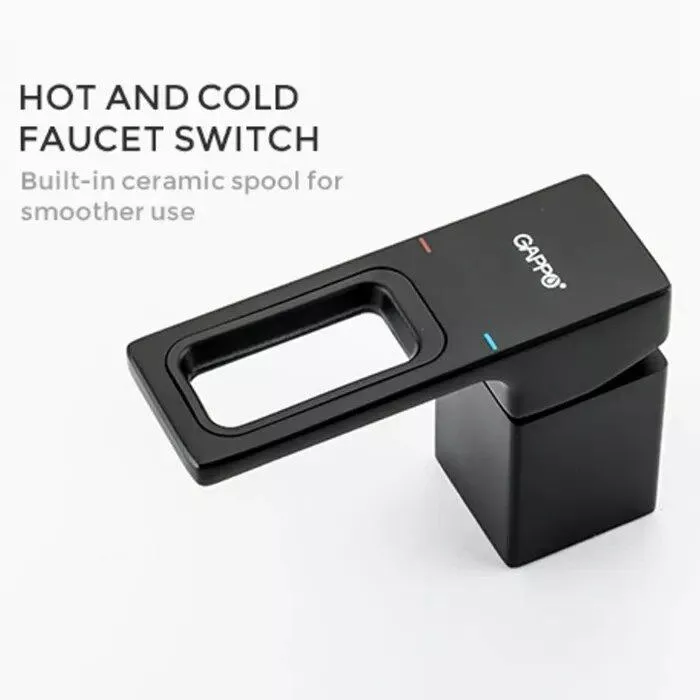 Змішувач для ванни на борт Gappo G1117-6 Чорний (SQ-1041635) - фото 6