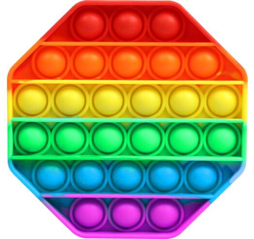 Іграшка-антистрес Pop It Восьмикутник Різнокольоровий (POP-IT-VOS)