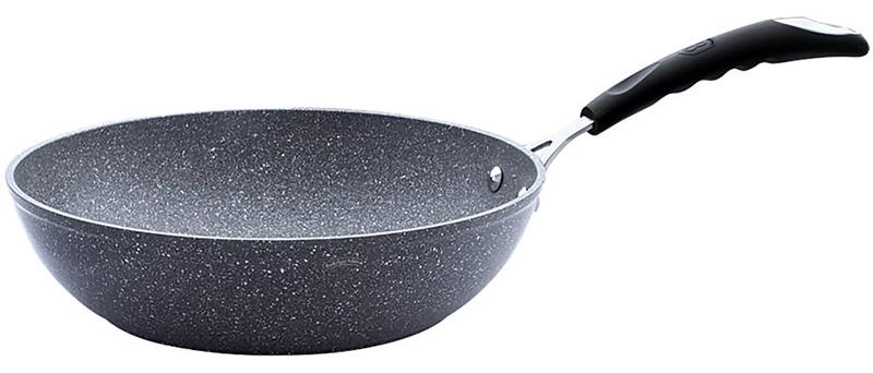 Сковорода-вок Berlinger Haus Grey Stone Ø 28 см з гранітним покриттям (BH-1159N)