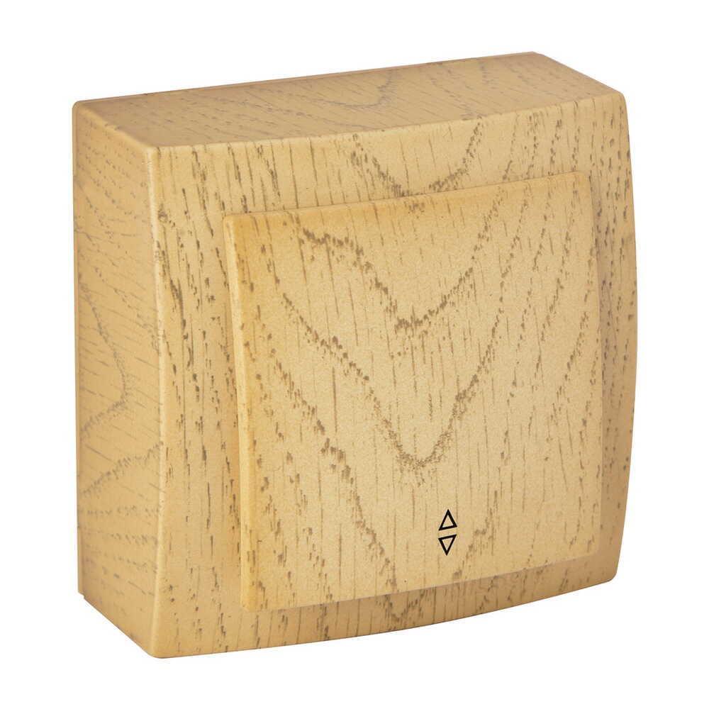 Вимикач одноклавішний Nilson Themis прохідний Клен (26281007)