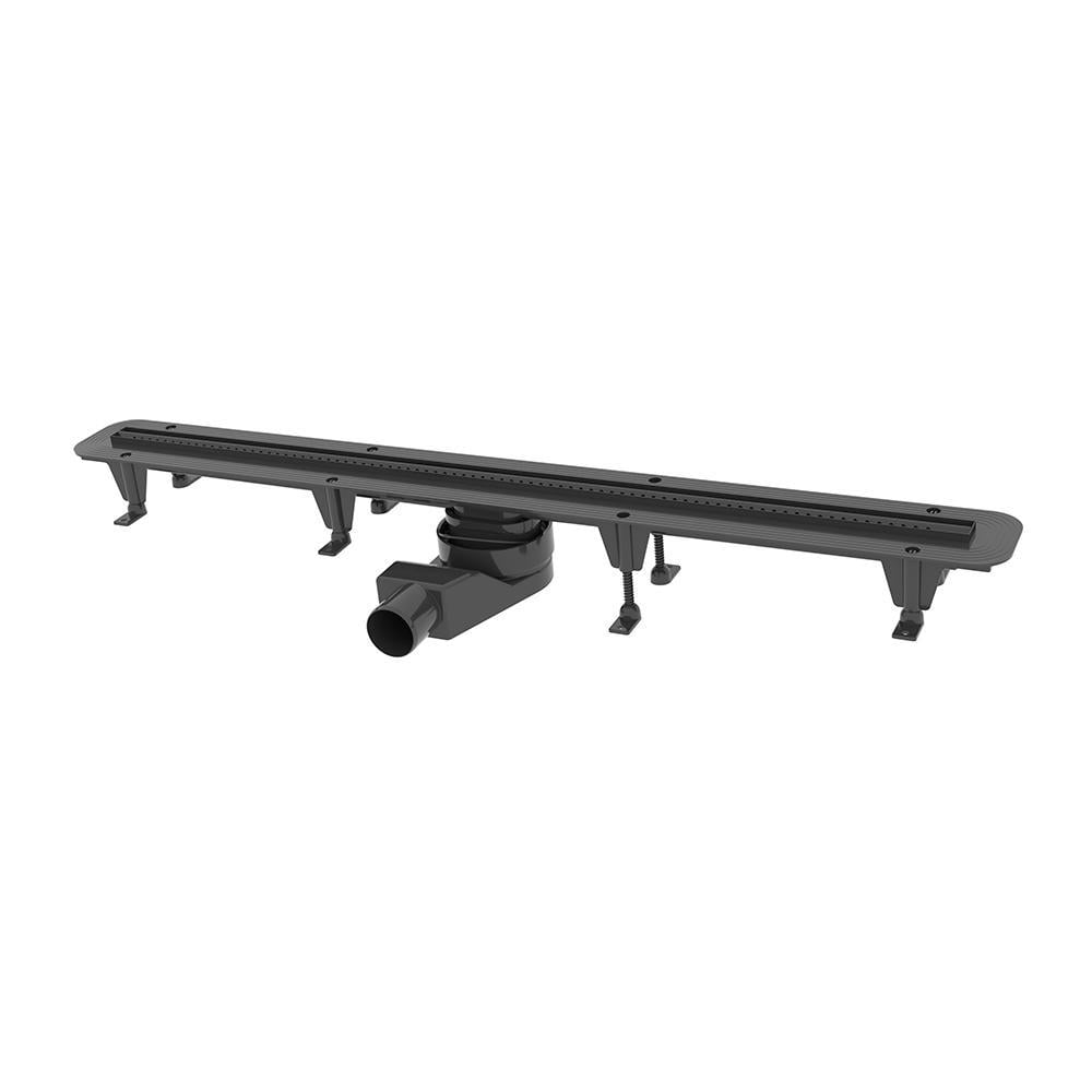 Канал душевой Waterway Stripe 2.0 700 с перфорированной решеткой Черный (WSA7000012)