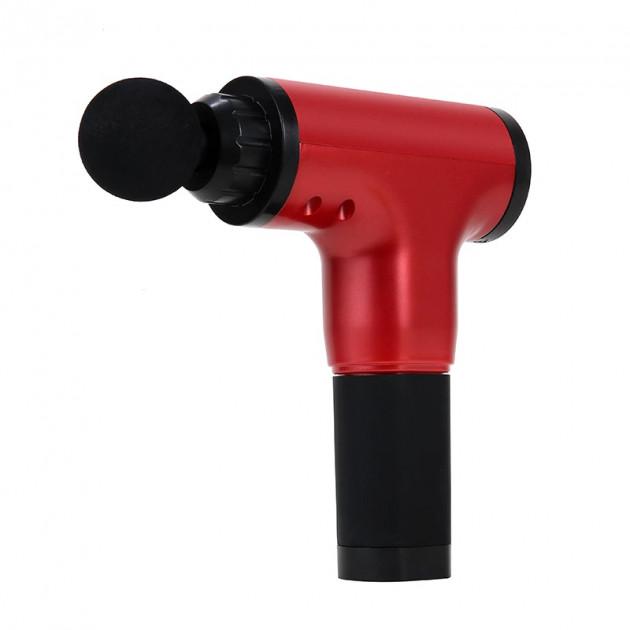 Портативний м'язовий масажер Epimol Fascial Gun HF-280 6 швидкостей Red - фото 2