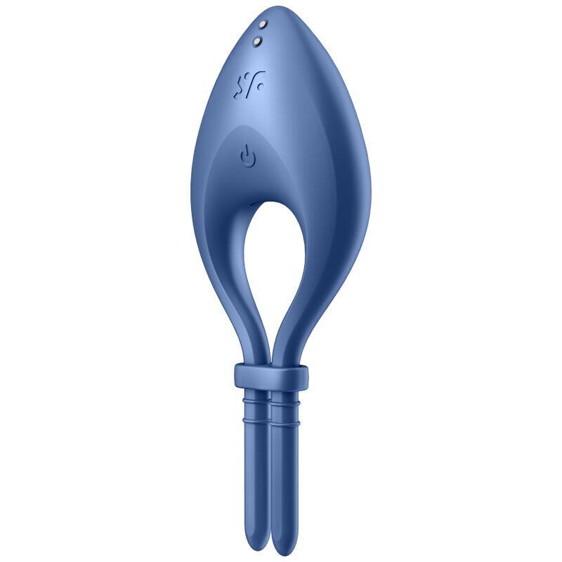Эрекционное виброкольцо-смарт лассо Satisfyer Bullseye с регулировкой размера Blue (SO6120)