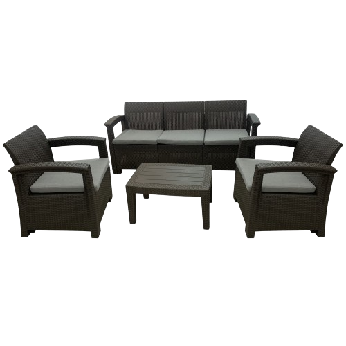 Комплект уличной садовой мебели Bonro B-18035 5-местный Коричневый