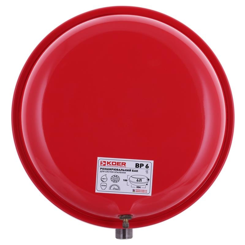 Розширювальний бак плоский KOER BP6 KB0001 6 л 3/4" (75894) - фото 2 Розширювальний бак плоский KOER BP6 KB0001 6 л 3/4" (75894) - фото 2