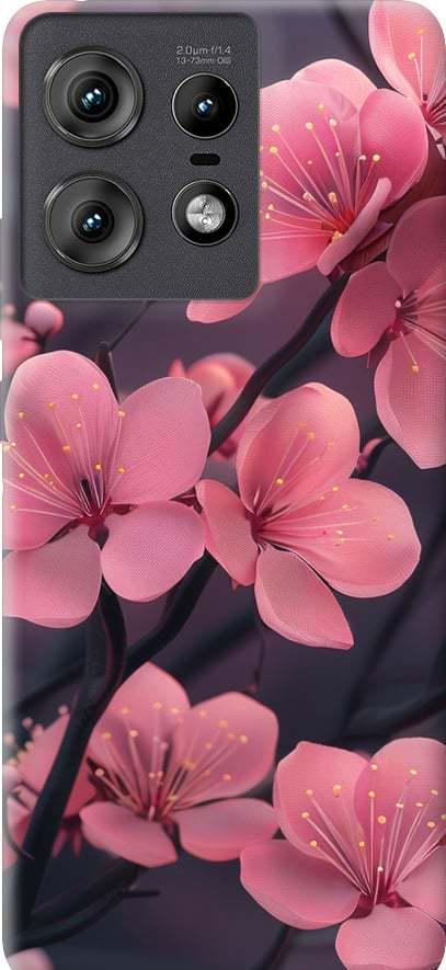 Чехол на Motorola Edge 50 Pro 5G Пурпурная сакура (6075u-3710-42517)