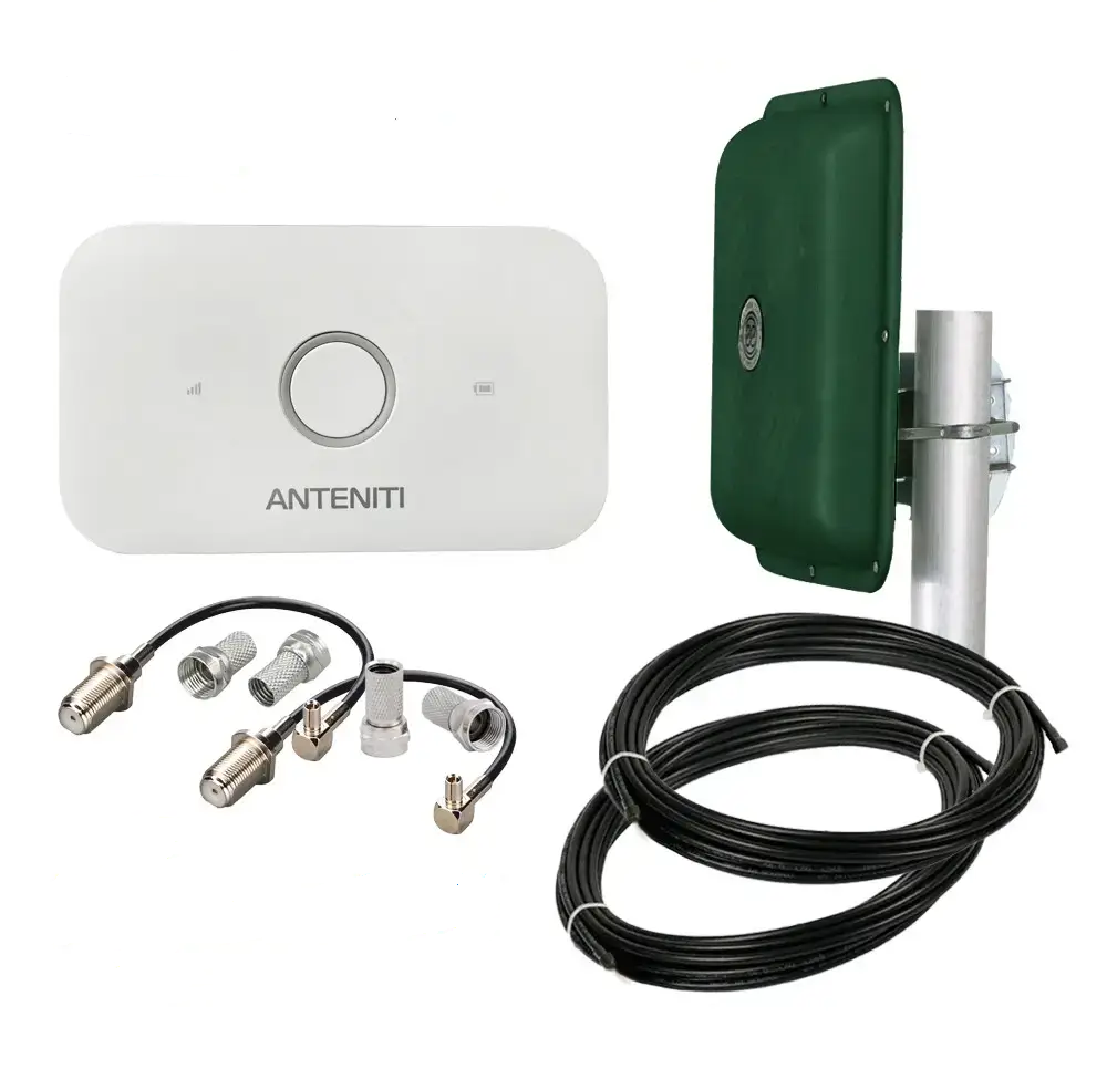 Набір 4G з Wi-Fi роутером ANTENITI E5573 і антеною MIMO Green Edition Energy до 150 Мбіт/с (2140151753)