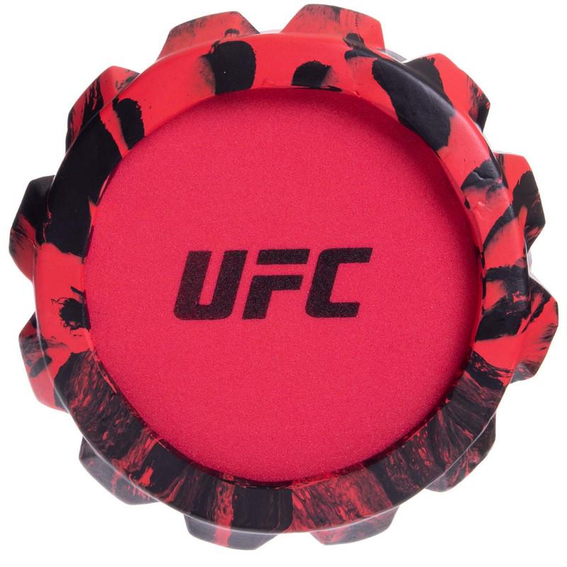 Роллер для йоги и пилатеса массажный UFC UHA-69722 33 см Черный/Красный (NA004356) - фото 4