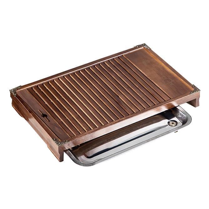 Чабань-столик Lesko XYY016 для чайных церемоний с поддоном из нержавеющей стали 43х28х6 см (24366779) Чабань-столик Lesko XYY016 для чайных церемоний с поддоном из нержавеющей стали 43х28х6 см (24366779)