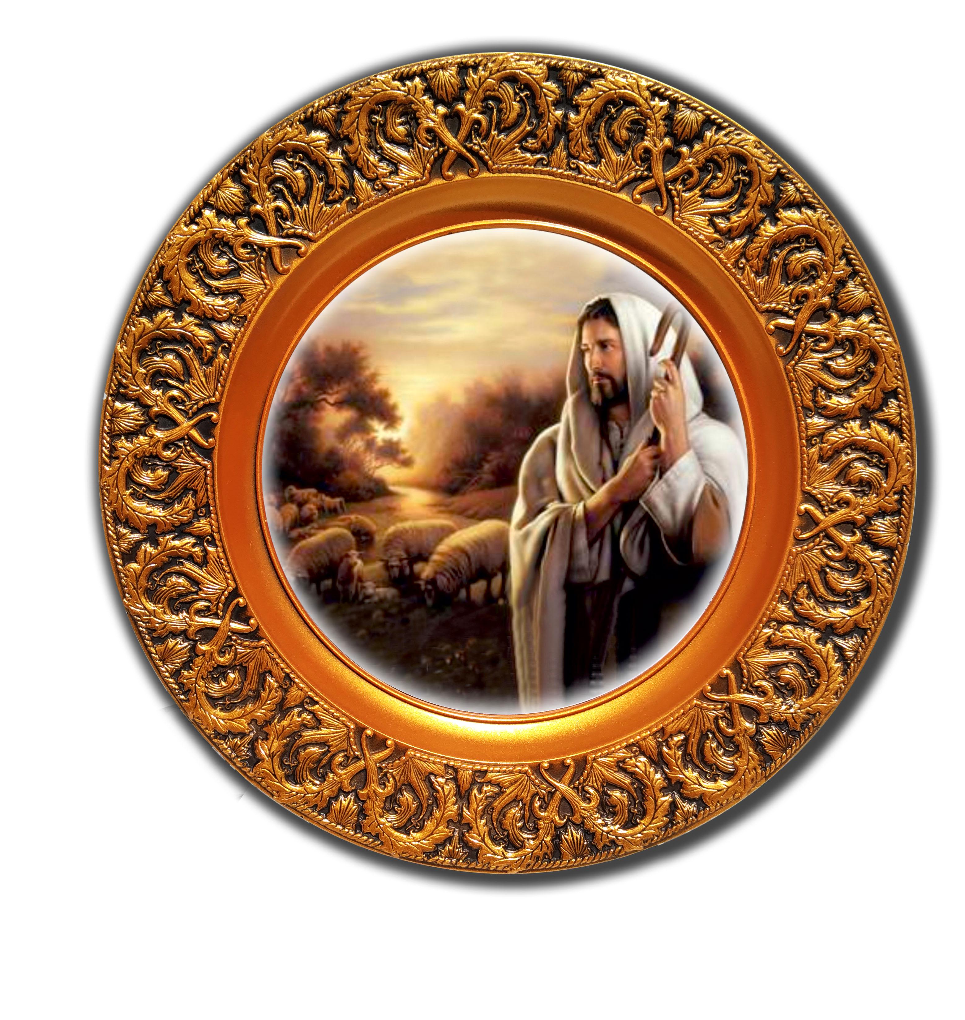 Тарілка Ікона декоративна Ісус Пастир 23 см (18822497)