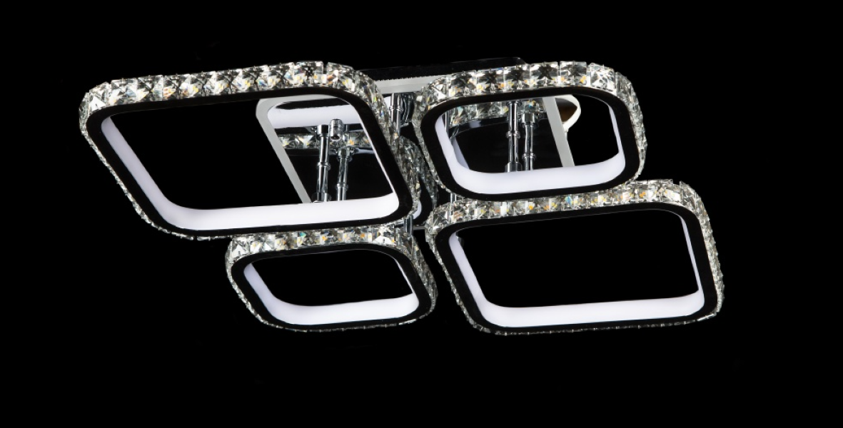 Светодиодная люстра L1538/2/2 RGB LED CR Белый/Хром (AN000055)