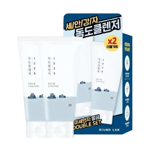 Сет мягкая пенка для очищения кожи Round Lab 1025 Dokdo Cleanser 150 ml
