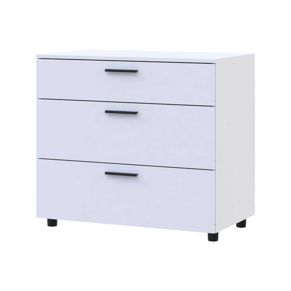 Комод Doros Торн 3Ш 90х51,6х80 см Белый (41510157)