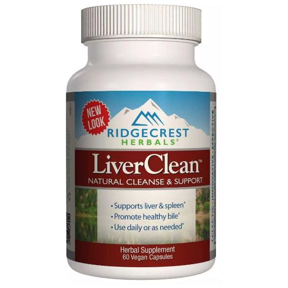 Комплекс для профілактики печінки RidgeCrest Herbals LiverClean 60 Veg Caps (RCH172)