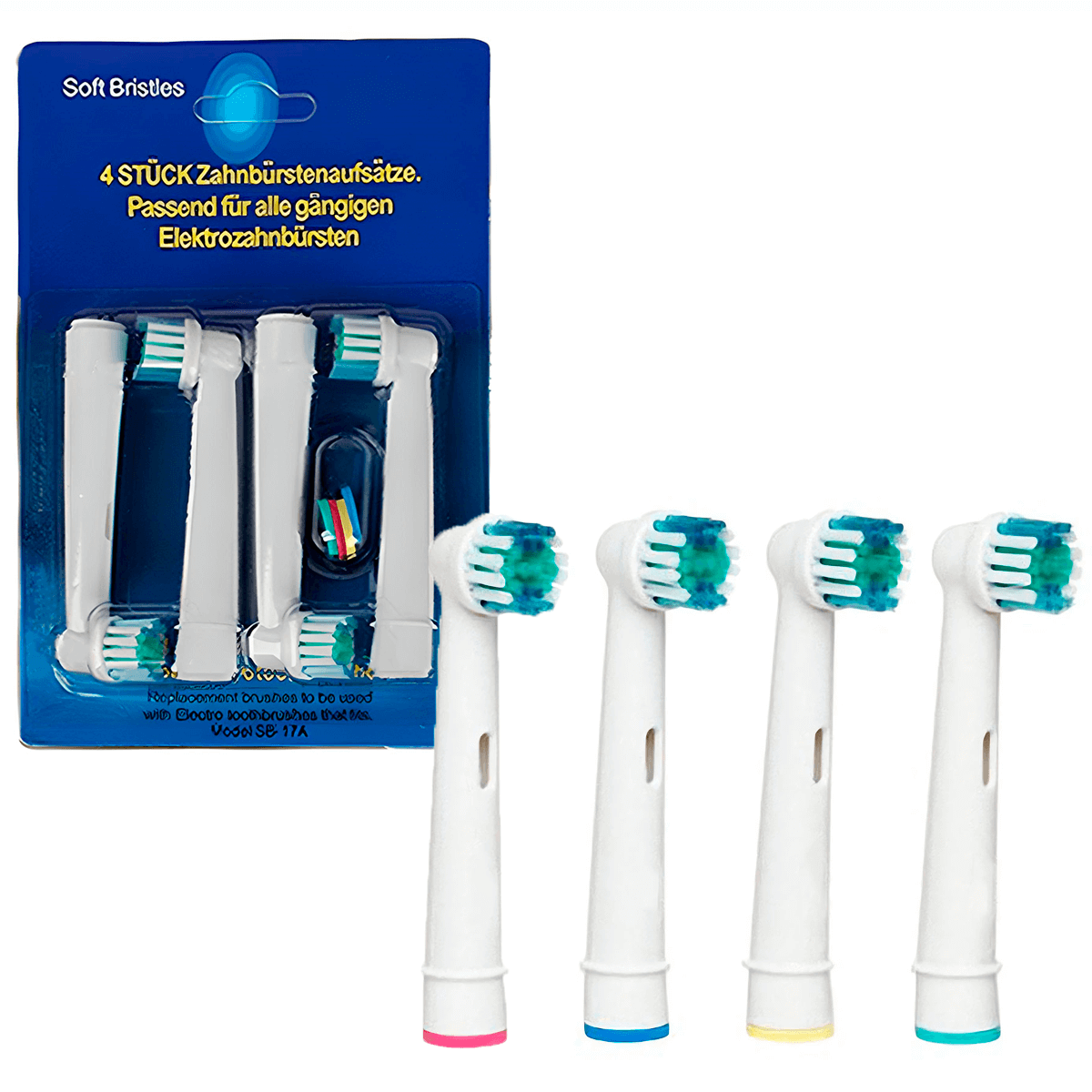 Набор сменных насадок SB-17A Precision Clean/EB50 Cross Action для зубной щетки Oral-B Braun (2179795829) - фото 7