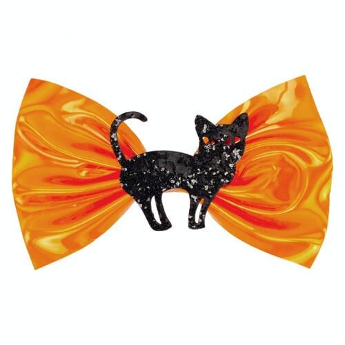Заколка Бант с черной кошкой SETA Decor 19-995-OR-BLK