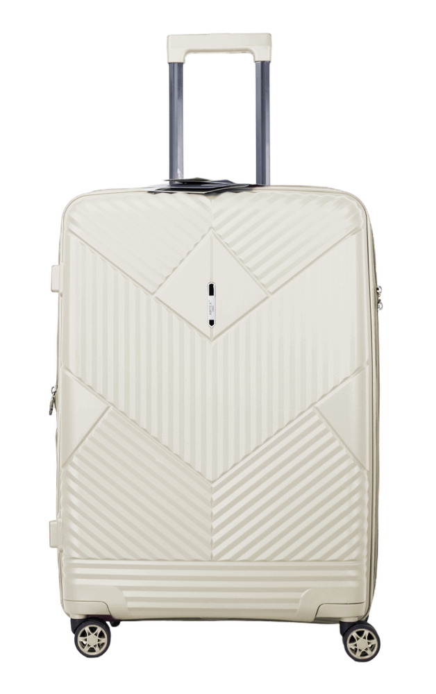 Чемодан средний Airtex 639 M полипропилен Кремовый