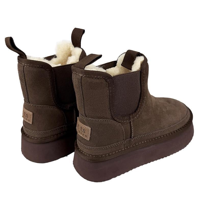 Угги женские на платформе 50880-24 p. 36 22,5 см Шоколадный - фото 4 Угги женские на платформе 50880-24 p. 36 22,5 см Шоколадный - фото 4