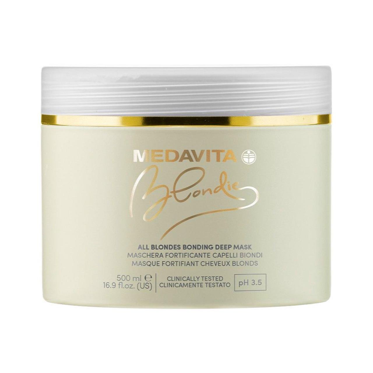 Маска для всіх відтінків світлого волосся Medavita Blondie All Blondes Bonding Deep Ma відновлювальна (02378)
