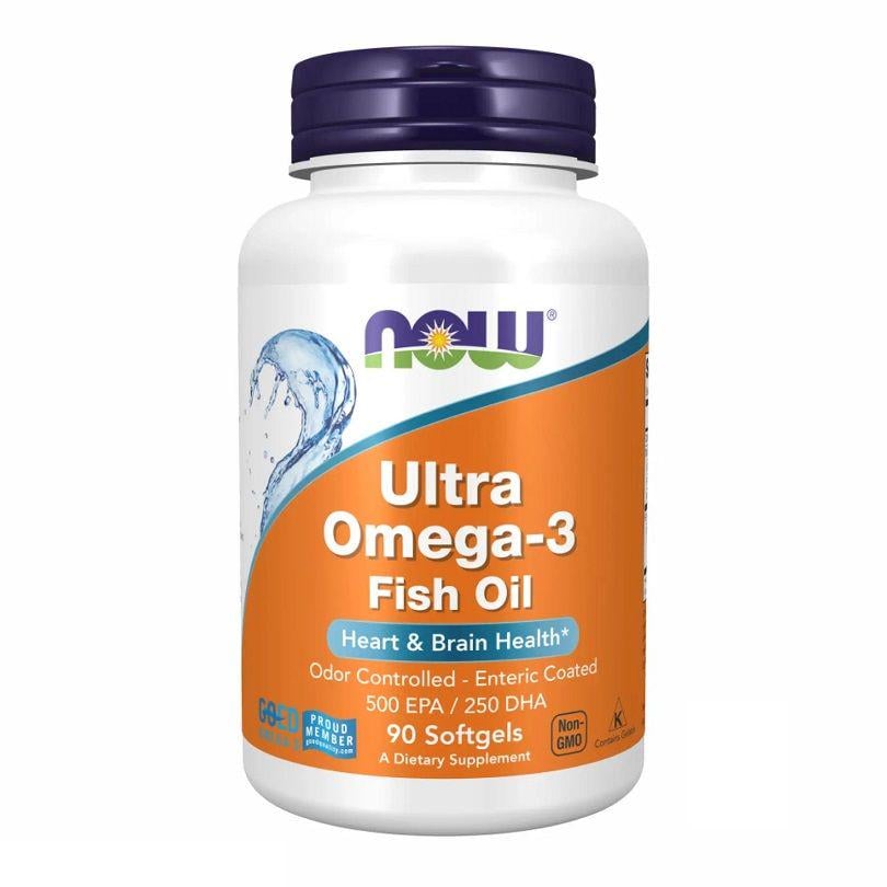 Дієтична добавка Now Foods Ultra Омега-3 Fish Oil у м'яких капсулах №90 (18497)