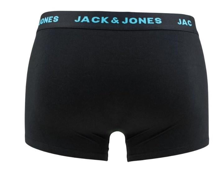 Трусы боксеры мужские Jack & Jones ADDITIONAL L Черный/Голубой - фото 2