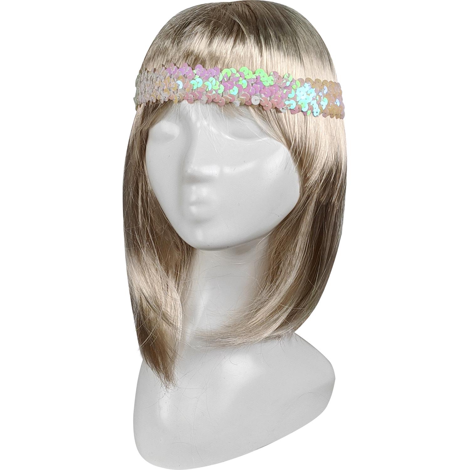 Резинка на голову в паетках Seta Decor 11-356WT Резинка на голову в паетках Seta Decor 11-356WT