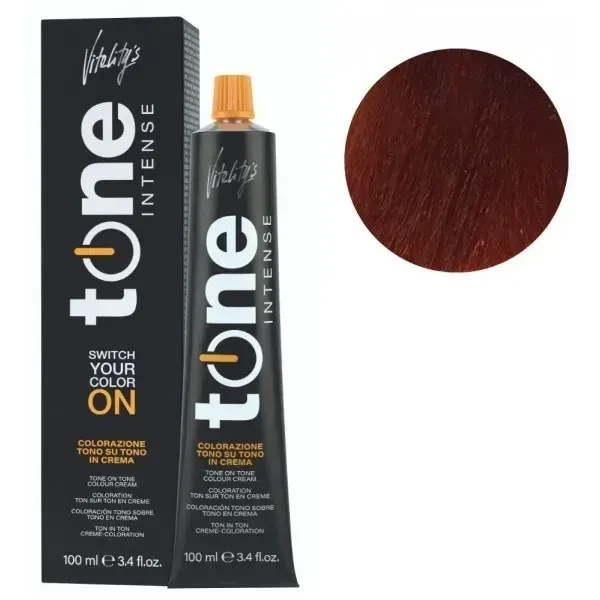 Крем-краска для волос тонирующая безамиачная Tone Intense Vitality's 7/44 Интенсивно-медный блондин 100 мл