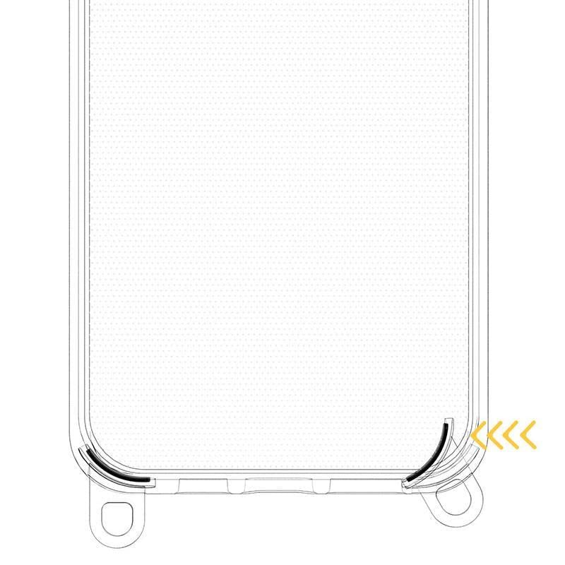 Протиударний Чохол TPU Transparent with Straps для Apple iPhone 12 Pro Max (6.7") Fog - фото 7