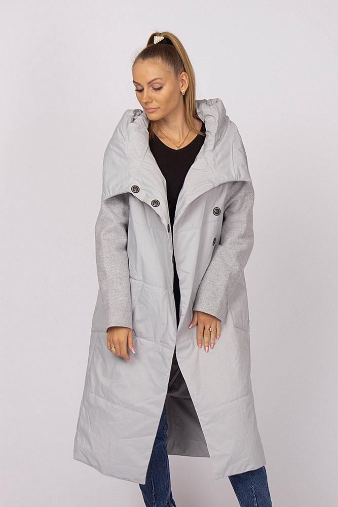 Куртка женская ЦБ-00169001 р. 50 Серый (28422221) Куртка женская ЦБ-00169001 р. 50 Серый (28422221)