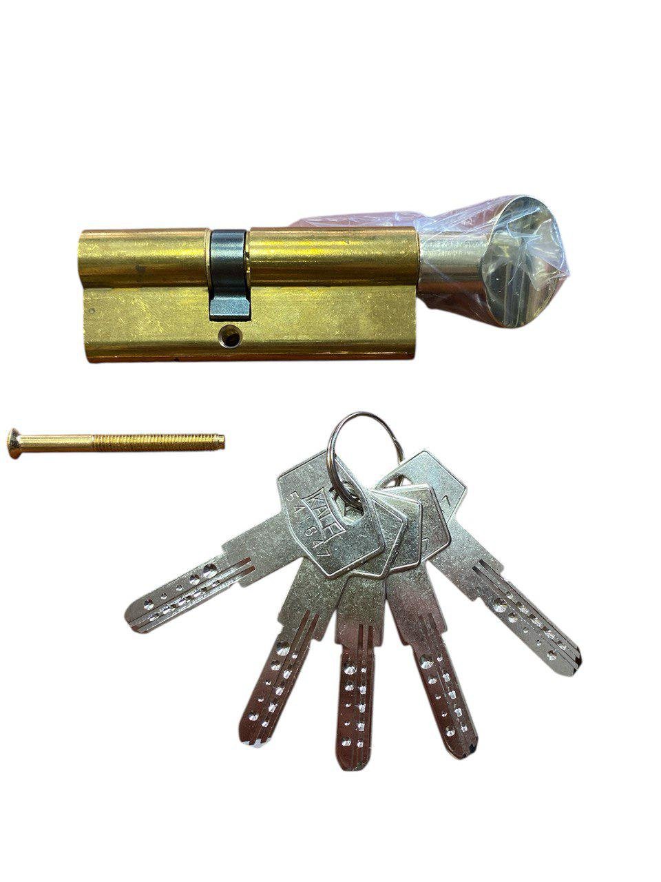 Цилиндр для замка Kale 164 BM 80 30/10/40Т поворотник с большей стороны Латунь