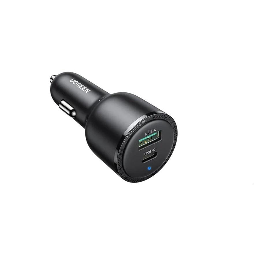 Зарядное устройство в авто UGREEN CD239 63 Вт с портом USB-C 45 Вт/USB-A 18 Вт Black (90645)