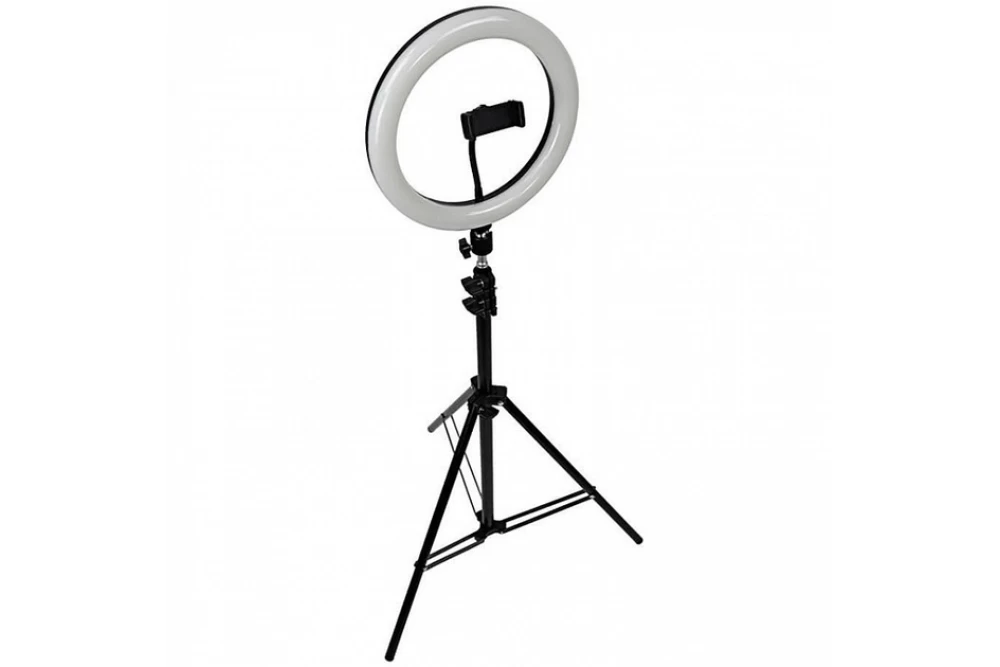Набор блоггера кольцевая LED лампа 30 см/штатив 2,1 м/держатель для телефона (23249610)