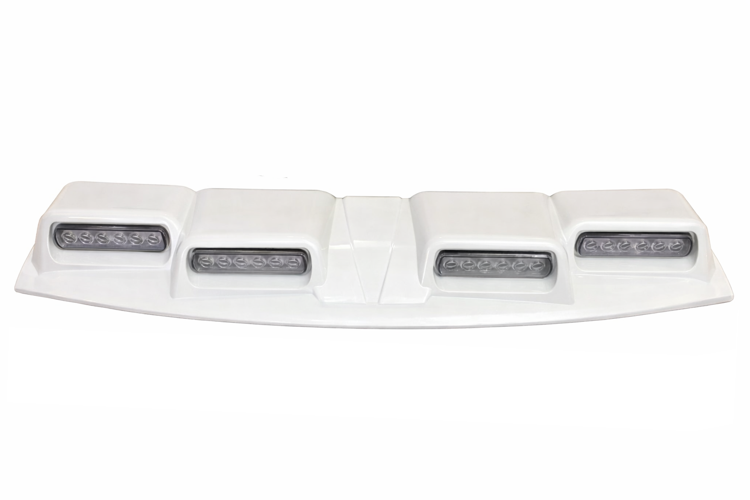 Козырек лобового стекла с LED GBT для Toyota Land Cruiser Prado 250 2023- гг. пластик Белый (188655)