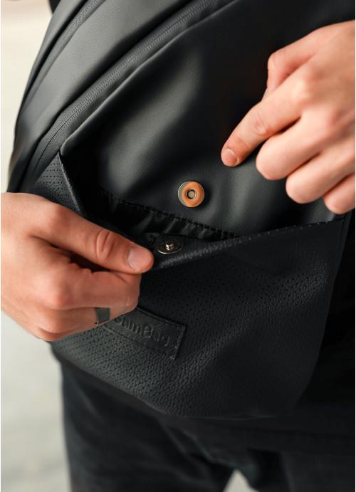 Мужская сумка-слинг Sambag через плечо с перфорацией Черный (8970261034) - фото 9 Мужская сумка-слинг Sambag через плечо с перфорацией Черный (8970261034) - фото 9