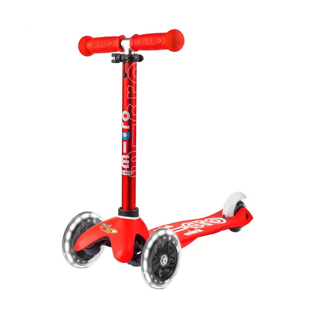 Самокат MICRO Mini Deluxe LED Красный (MMD052) - фото 4