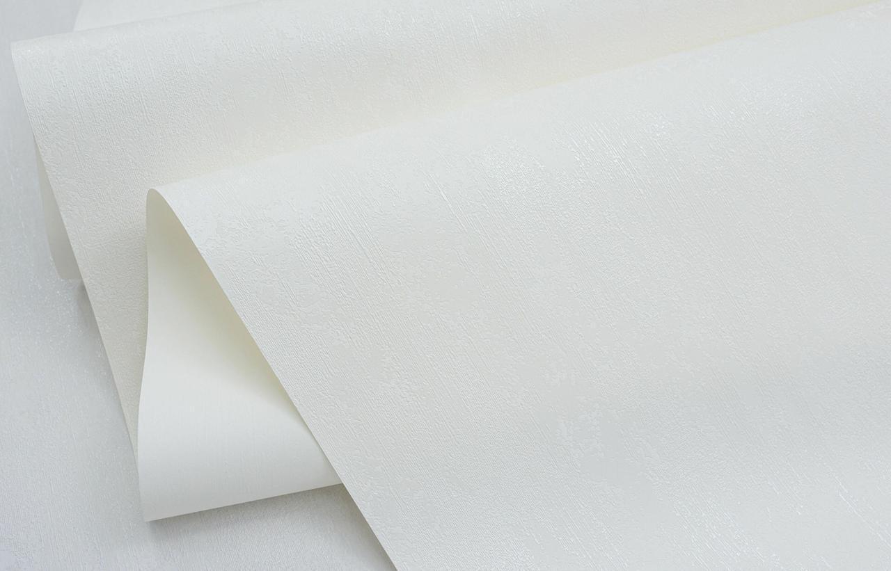 Обои флизелиновые SINTRA Sumatra UNI 445501 фон винил горячего тиснения 1,06х10,05 м Белый