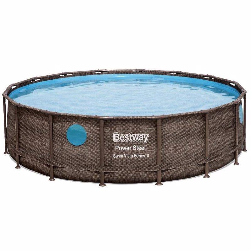 Бассейн каркасный Bestway Power Steel Swim Vista Series 488x122 см 19480 л
