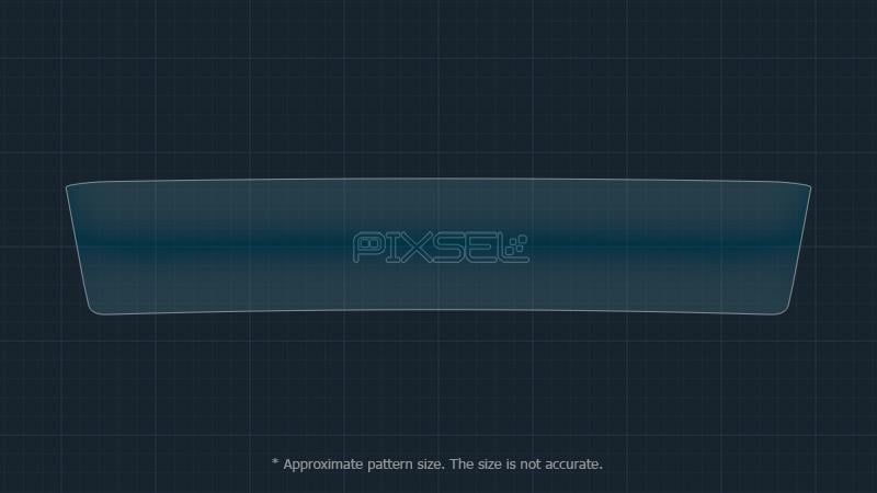 Защитное стекло Pixsel гибридное матовое на панель приборов Volkswagen ID/7-7,3" 2023 - фото 3