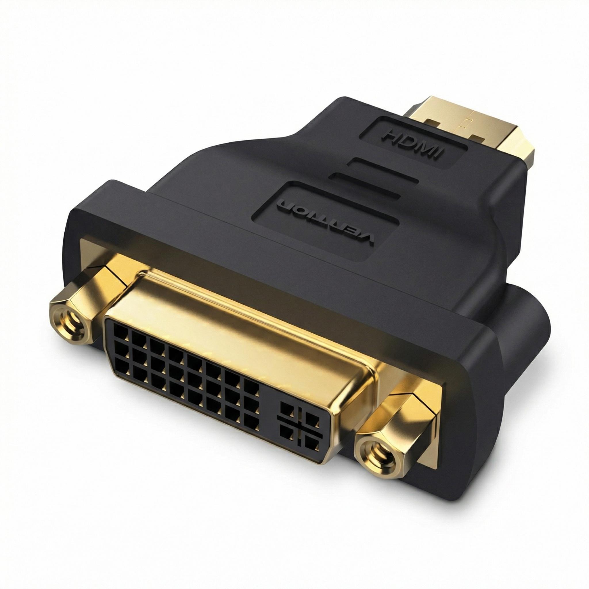 Адаптер HDMI на DVI Vention 24+5/двосторонній/1080P Чорний (ECCB0)