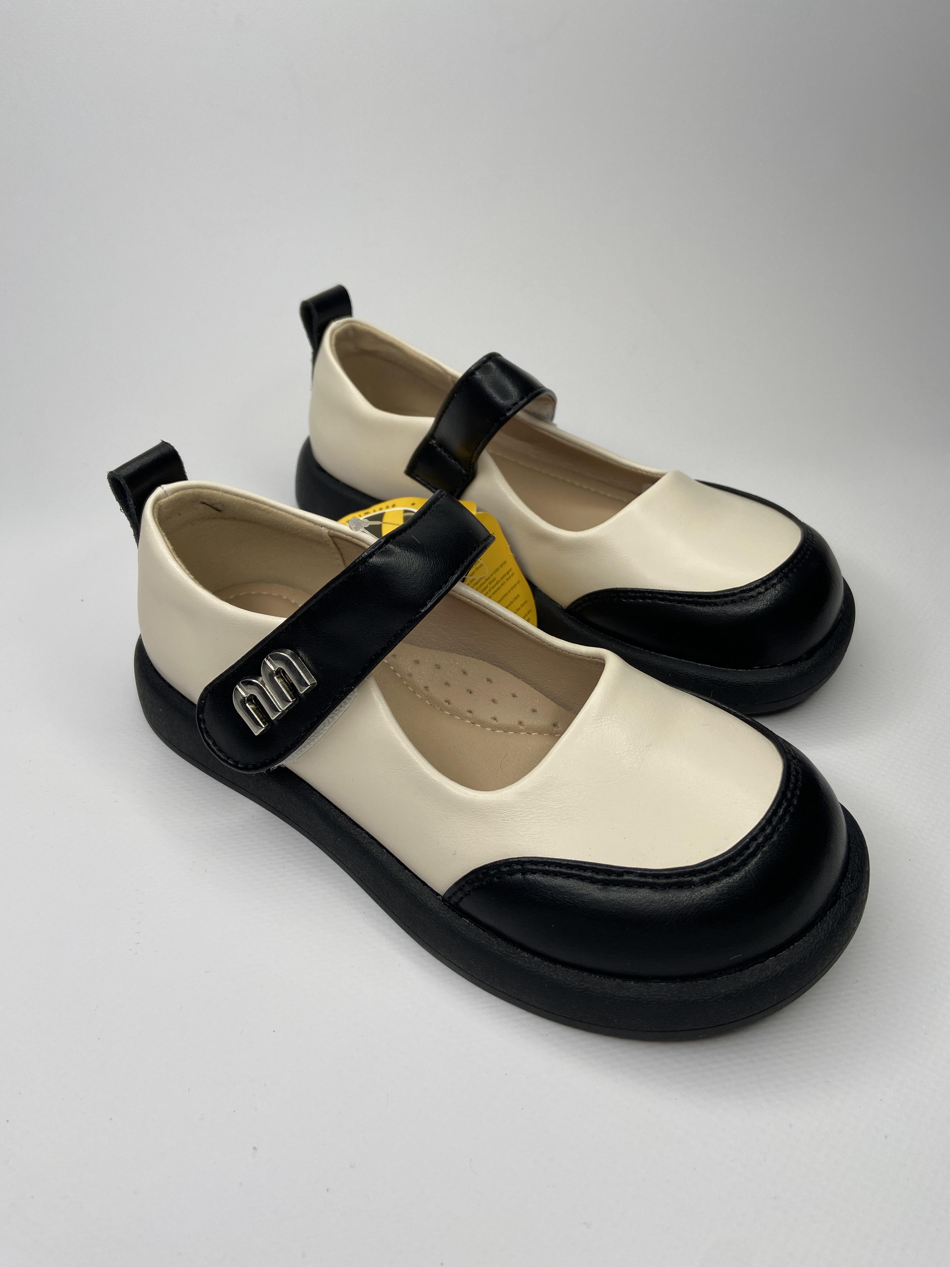 Туфлі дитячі Clibee 543211 для дівчинки р. 35 21,5 см Бежево-чорний (25272635)