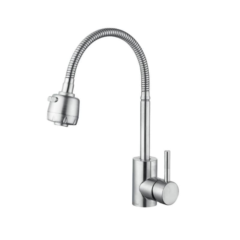 Смеситель для кухни Lidz Aria 015F41 k35 LDARI015F41NKS45306 с гибким изливом Nickel (SD00051430)