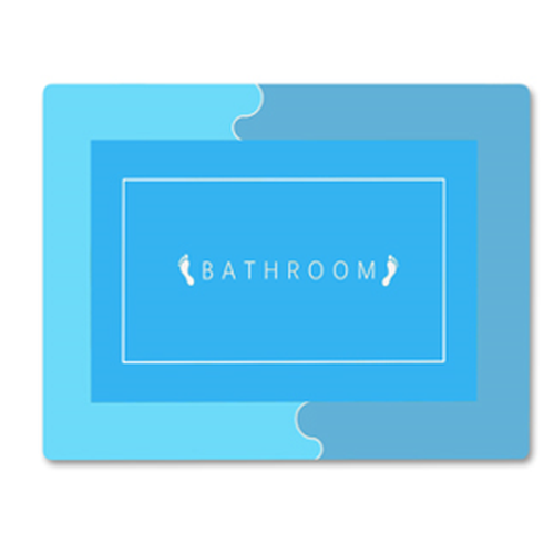 Коврик в ванную комнату Stenson R30937 50x80 см Light Blue (28100539)