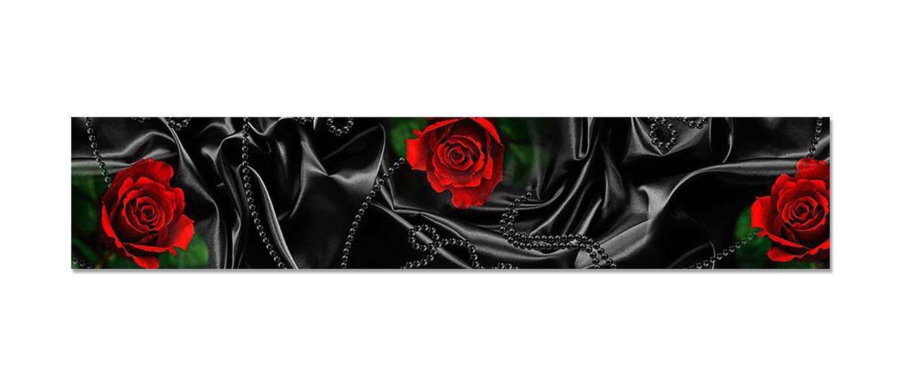 Наклейка виниловая на кухню Zatarga Черный шелк и красные розы 600х3000 мм (1274514274) Наклейка виниловая на кухню Zatarga Черный шелк и красные розы 600х3000 мм (1274514274)