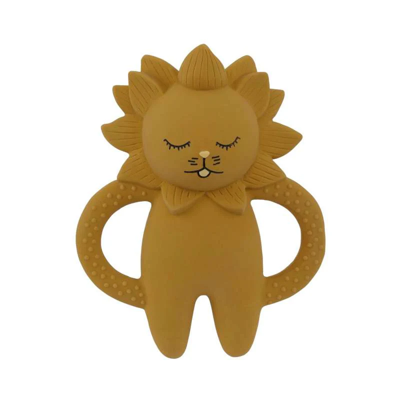 Силиконовая игрушка для прорезывания зубов Konges Slojd из натурального каучука Lion Yellow