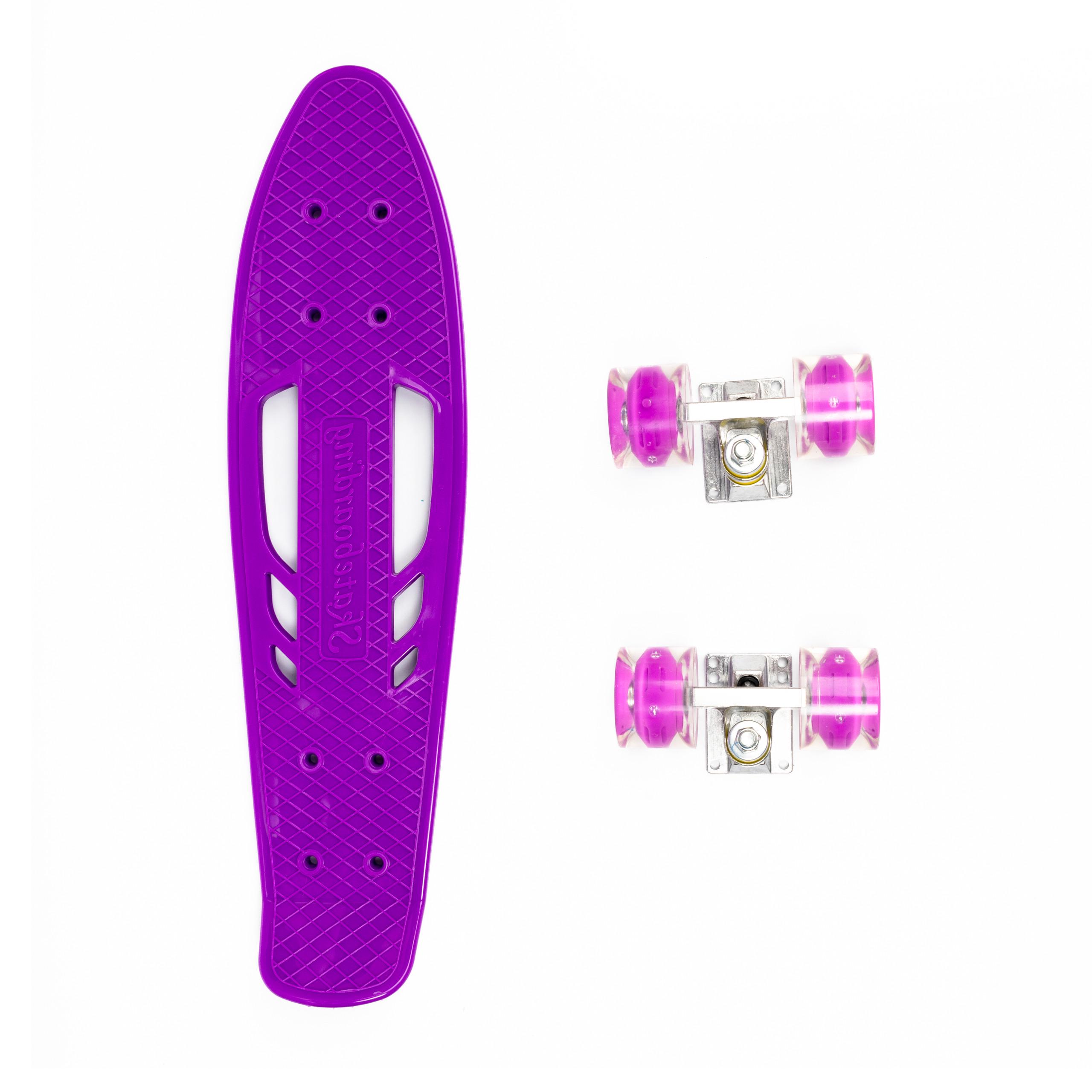 Пенниборд Profi MS0459-1 колеса ПУ светящиеся алюминиевая подвеска Фиолетовый - фото 2